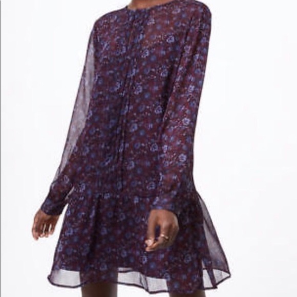 LOFT Dresses & Skirts - LOFT floral flounce dress size small